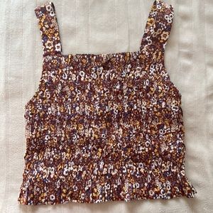 Everlane xxs paper bag flower crop top